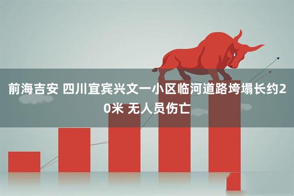 前海吉安 四川宜宾兴文一小区临河道路垮塌长约20米 无人员伤亡